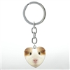 Guinea Pig Heart Keychain