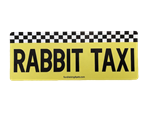 Rabbit Taxi Car Magnet