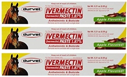 Durvet Ivermectin Paste Horse Dewormer 1.87% 6.08g