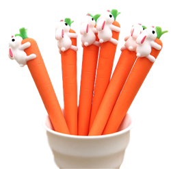 All Things Bunnies Bunny on a Carrot Pen