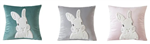 All Things Bunnies Velvet Bunny Throw Pillows