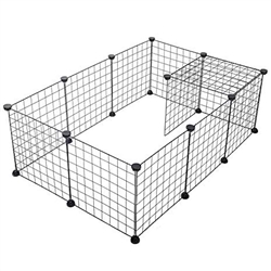 Wire Grid Small Pet Playpen Kit