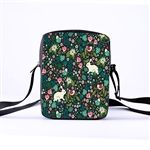 Bunny Print Messenger Bag