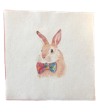All Things Bunnies Bowtie Bunny Quilting Square