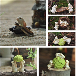 Bunny Garden Figurines