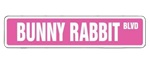 Bunny Rabbit Blvd Sign