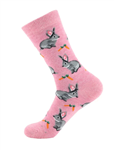 All Things Bunnies Pink Bunnies & Carrots Socks