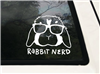 Rabbit Nerd Decal