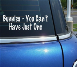 Bunnies - You Can't Have Just One Sticker
