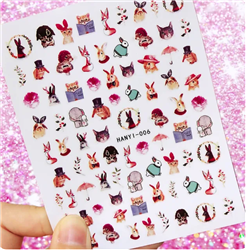 Bunny Nail Art Stickers