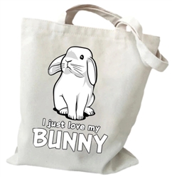 I Just Love My Bunny Tote Bag