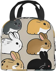 Cute Bunnies Thermal Insulated Lunch Bag
