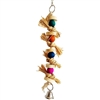 All Things Bunnies Hanging Wood Toy with Bell