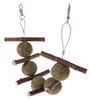 Hanging Apple Wood/Hay Balls Treat
