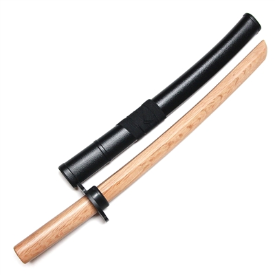 Master Series :: Oak Bokken with Tsuba & Saya (Short) NATURAL