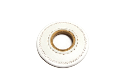 White Leather Tsuba Dome (Stopper) with Rubber