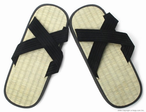 Japanese Zori Sandals (X Type) with Rice Straw