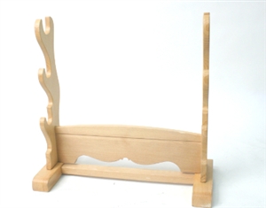 3 Tier Natural Wooden Sword Stand