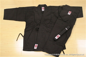 ** OUTLET ** Light Weight Black Karate Uniform - Size 2