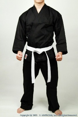 Top Quality BUTOKU LIGHT Weight Karate Uniform Set (BLACK)