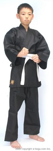 Top Quality BUTOKU LIGHT Weight Karate Uniform Set (BLACK)