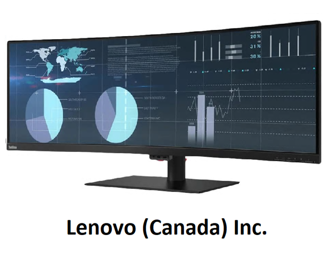 <!430>Lenovo P44W-10 - 44" Monitor, Lenovo, 61D5RAR1US