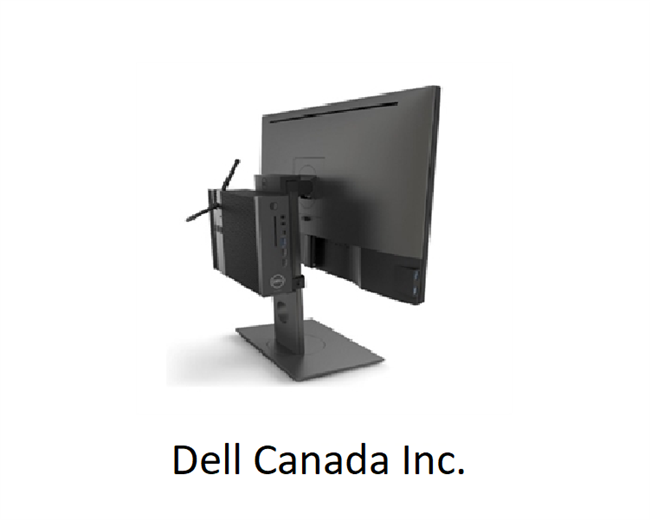 <!190>Behind the Monitor Mount for select monitors:  P2417H, P2317H, P2217, & P2217H , Dell, 482-BBCN