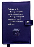 Vinyl - AA Double Book Cover - Options include: Brown, Purple, Pink, Black, Burgundy, and Navy