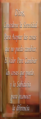 Serenity Prayer in Spanish Bookmark