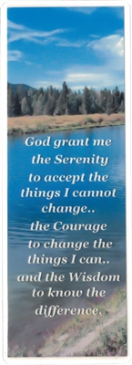 Serenity Prayer Laminated Bookmark