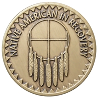 Native American In Recovery Bronze Inspiration Medallion