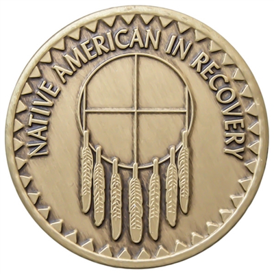 Native American In Recovery Bronze Inspiration Medallion