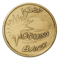 <!150>Keep Coming Back-Serenity Prayer Medallion-Bronze