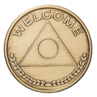 Al-Anon 'Welcome' - One Day at A Time Bronze Medallion - BRM 86