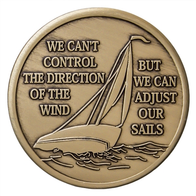 Adjust Our Sails bronze inspiration medallion