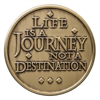 Life Is A Journey Bronze Inspiration Medallion - BRM 109