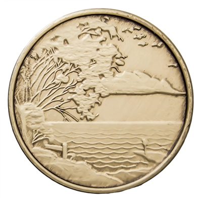 Serenity is Peace within the Storm Bronze Medallion - BRM 142
