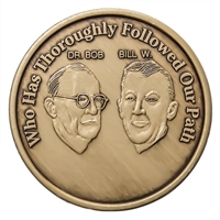 <!620>AA Founders - Serenity Prayer Medallion - Bronze
