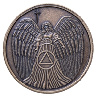 AA Recovery Angel Medallion - Antique Bronze