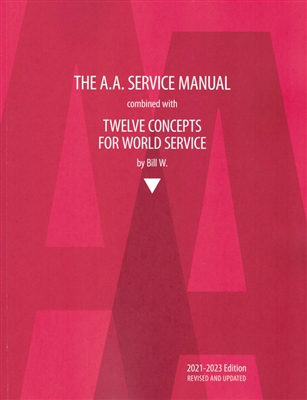 Alcoholics Anonymous Service Manual - Twelve Concepts for World Service Soft Cover Book
