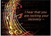 Rocking your recovery - Bravo - Recovery Anniversary Card