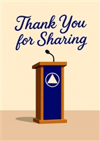<!180> AA Greeting Card - Thank You For Sharing