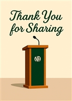 <!200> NA Greeting Card - Thank You For Sharing