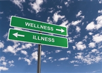 Road Signs - Wellness vs. Illness - Recovery Greeting Card