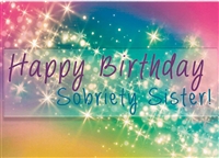 Happy Birthday, Sobriety Sister Card