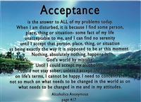 AA Acceptance Verse Greeting Card