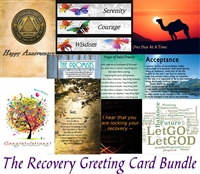 Recovery Greeting Card Bundle - Top 10 Inspirational Greeting Cards