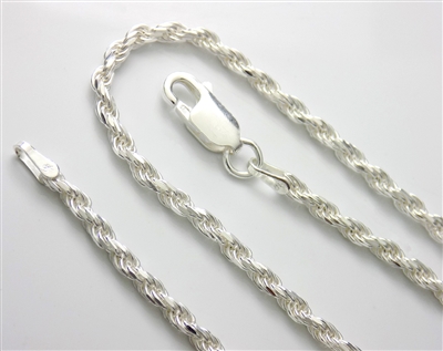 Sterling Silver Rope Chain (17-18)