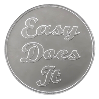 Easy Does It - Serenity Prayer Aluminum Recovery Slogan Coin - DC139