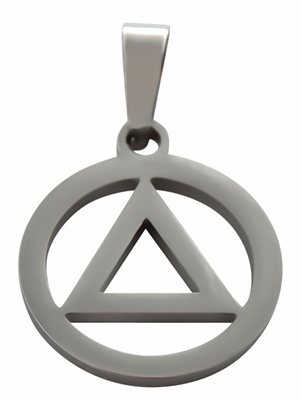 Stainless Steel AA Logo Pendant